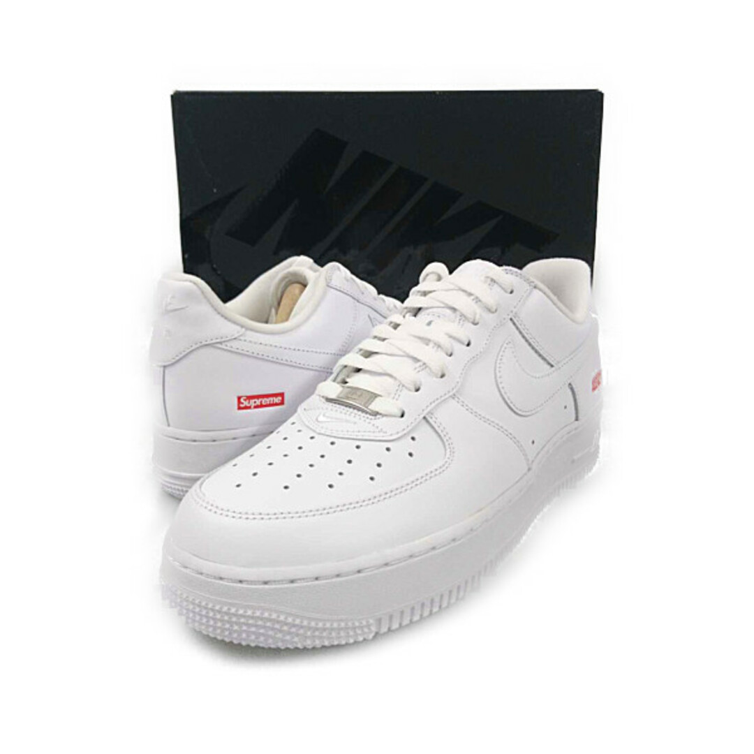 SUPREME×NIKE CU9225-100 AIR FORCE 1 LOW SP エアフォース シューズ ホワイト サイズUS9.5=27.5cm 正規品 / 27709