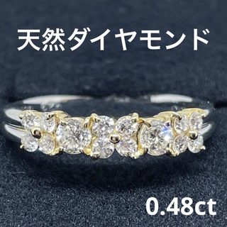 k18 pt900 ダイヤモンド　リング(リング(指輪))