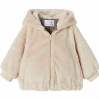 ザラキッズ(ZARA KIDS)のzarakids ザラキッズファーコート98センチ　アイボリー(コート)