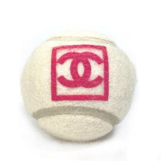 シャネル(CHANEL)のシャネル CHANEL ココマーク CC  シャネルスポーツ インテリア  硬式用 ノンプレッシャーボール ボール ゴム ピンク×ホワイト(ボール)