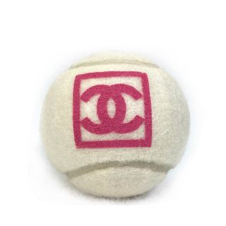 シャネル(CHANEL)のシャネル CHANEL ココマーク CC シャネルスポーツ インテリア  硬式用 ノンプレッシャーボール ボール ゴム ピンク×ホワイト(ボール)