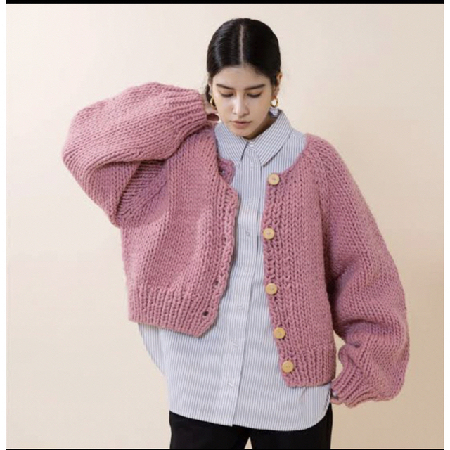 searoomlynn Hand made Woolマルチカーディガン-