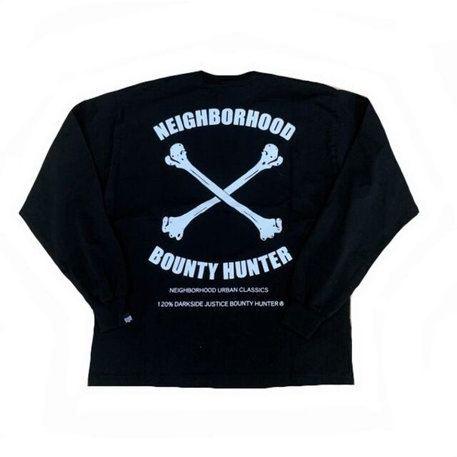 NEIGHBORHOOD(ネイバーフッド)のネイバーフッド/Tシャツ/黒/#M/222PCBHN-LT01S【SA7125】 メンズのトップス(Tシャツ/カットソー(七分/長袖))の商品写真