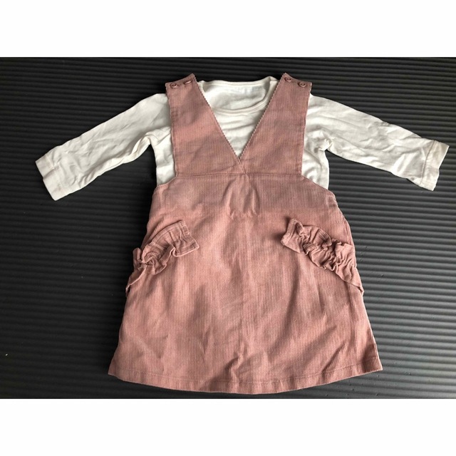 Branshes(ブランシェス)のブランシェス　ジャンパースカート　セット　水通しのみ キッズ/ベビー/マタニティのベビー服(~85cm)(スカート)の商品写真
