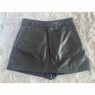 ザラ(ZARA)のZARA レザースカート　XS(ミニスカート)