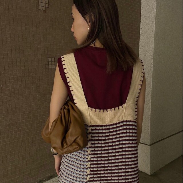 Ameri VINTAGE - AmeriVINTAGE URAOMOTE MIX HAND STITCHドレスの通販
