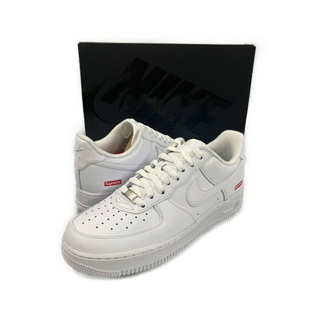 SUPREME×NIKE CU9225-100 AIR FORCE 1 LOW SP エアフォース シューズ ホワイト サイズUS9.5=27.5cm 正規品 / 27712