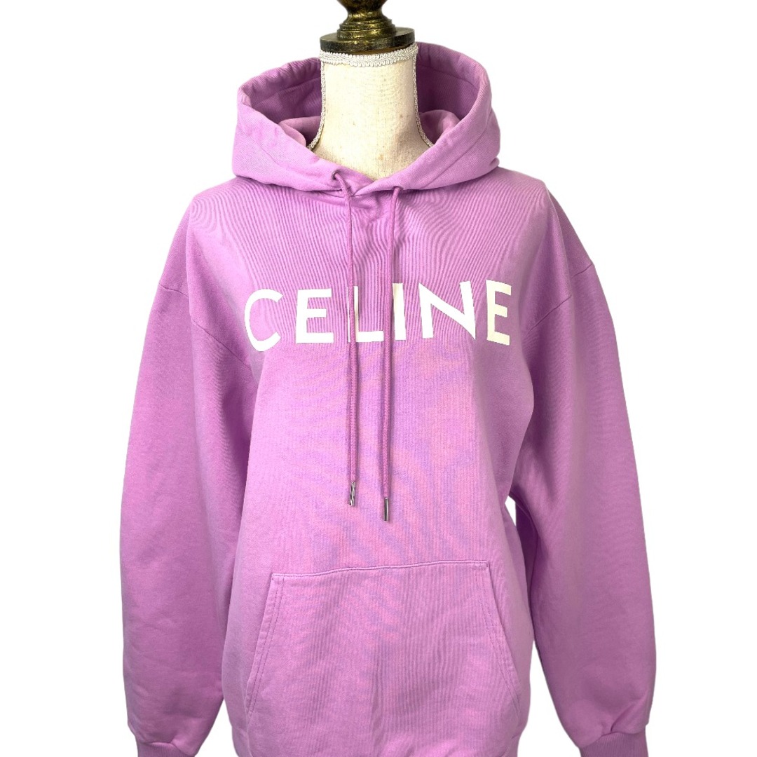 celine   [USED/中古CELINE セリーヌ パーカー ロゴパーカー ピンク