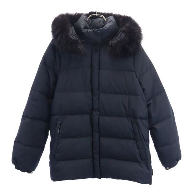 モンクレール リアルファー ダウンジャケット 00 黒 MONCLER レディース   【230112】