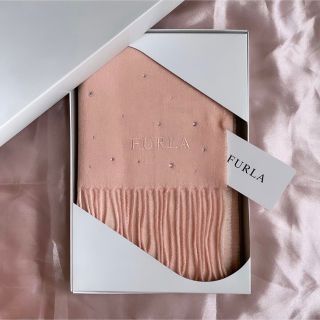 FURLA ラインストーン マフラー winter 新品 タグ付き 美品