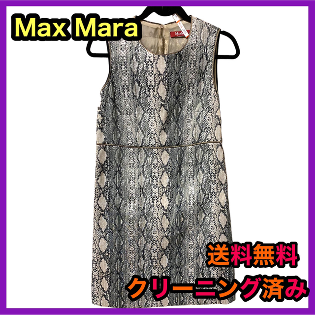 Max Mara - 週末限定値下げ⚠️MaxMara マックスマーラ ワンピース パイソン柄 ドレス