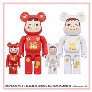 フジヤ(不二家)のBE＠RBRICK 達磨 ペコちゃん & ポコちゃん 100% & 400% (その他)