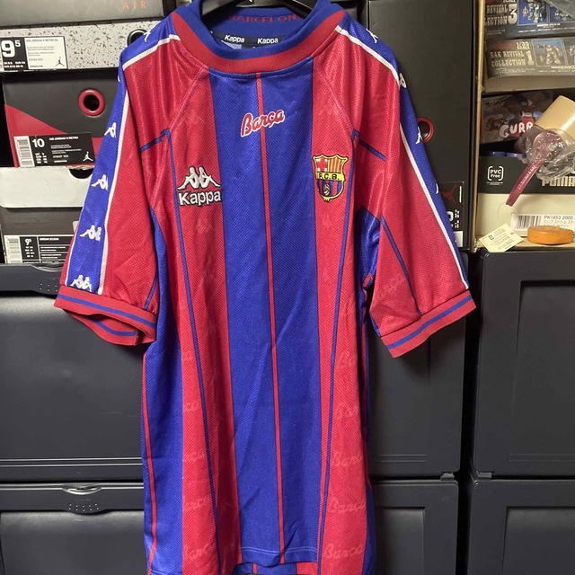 Kappa - 中古カッパ製FCバルセロナ96-97年度ユニフォーム(ホーム)size