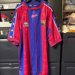 Kappa - 中古カッパ製FCバルセロナ96-97年度ユニフォーム(ホーム Kappa - 中古カッパ製FCバルセロナ96-97年度ユニフォーム(ホーム