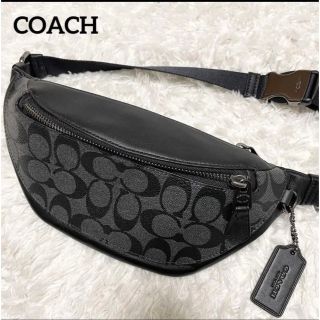 コーチ(COACH)のコーチ ボディバッグ ウエストバッグ　シグネチャー　総柄　メンズ　84711(ボディーバッグ)