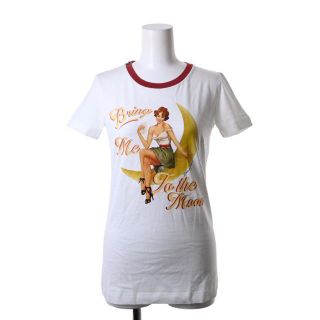 ドルチェアンドガッバーナ(DOLCE&GABBANA)のDOLCE&GABBANA プリント トリム Tシャツ(Tシャツ(半袖/袖なし))