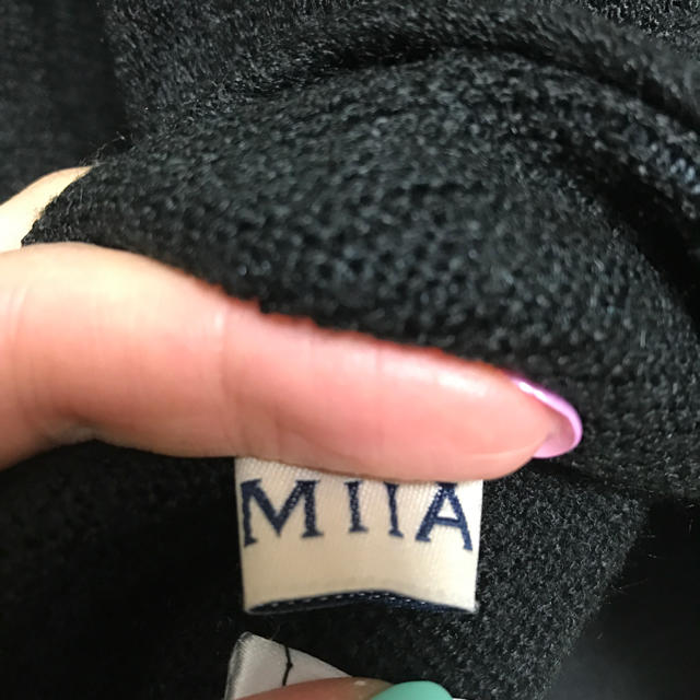 MIIA(ミーア)のMIIA シースルーニットトップス レディースのトップス(ニット/セーター)の商品写真