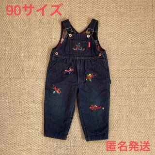 芸能人愛用ベビー服(男女兼用) ~95cmmikihouse - hm様専用 90㎝ ミキハウス電車オーバーオールサロペットの