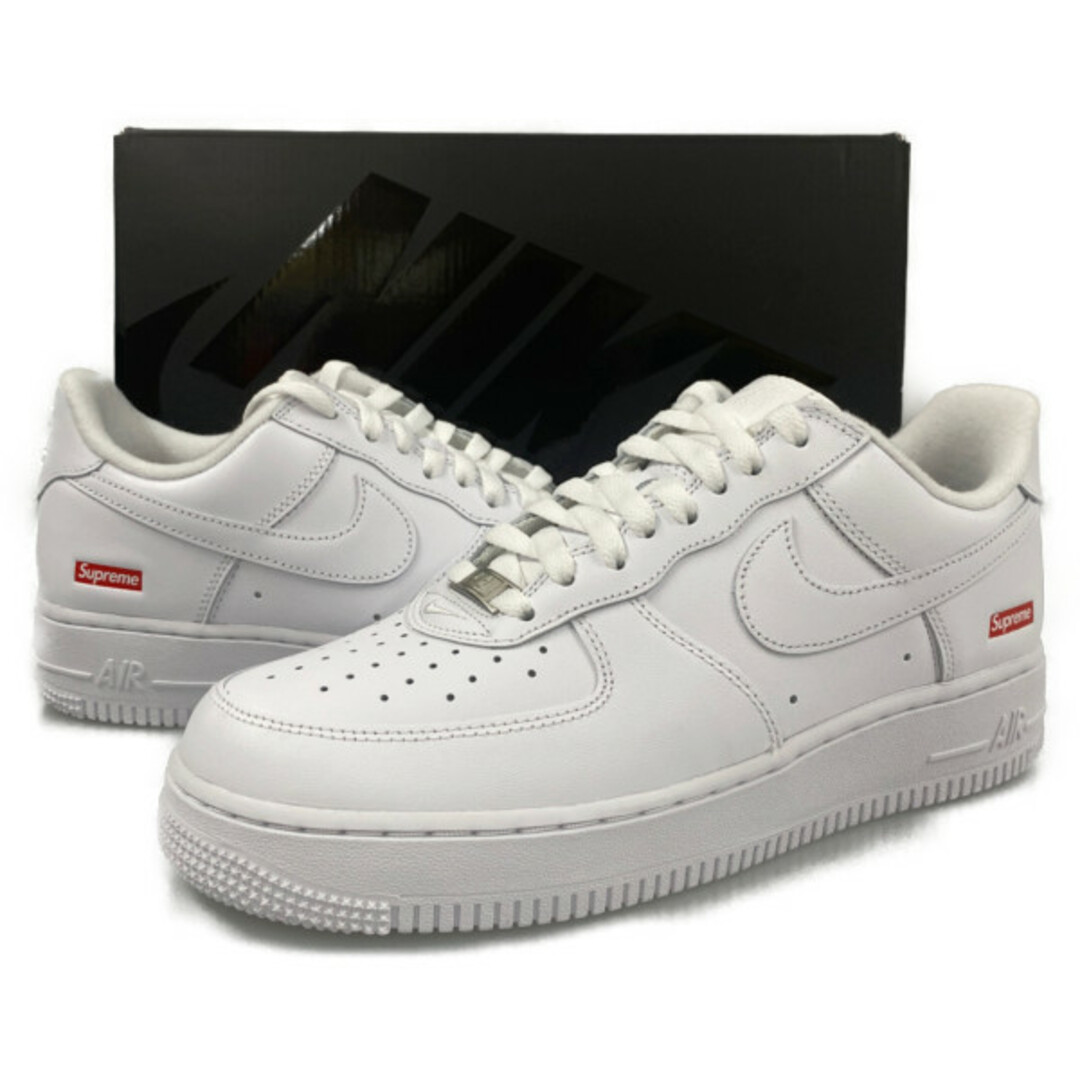 SUPREME×NIKE CU9225-100 AIR FORCE 1 LOW SP エアフォース シューズ ホワイト サイズUS8.5=26.5cm 正規品 / 28769