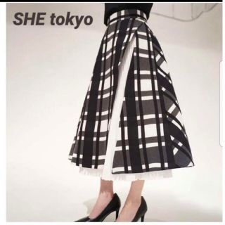 ドゥロワー(Drawer)のJULYさま専用　she tokyo　 Nathalie big check(ロングスカート)