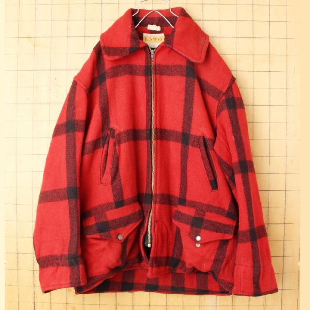 J.C.PENNEY - 50s60s USAペニーズ ウールハンティングジャケット J.C.PENNEY - 50s60s USAペニーズ ウールハンティングジャケット