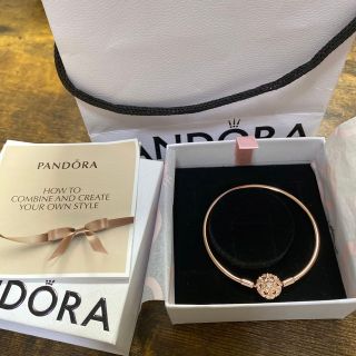 希少❗️美品❗️14K  PANDORA ツートンブレスレット