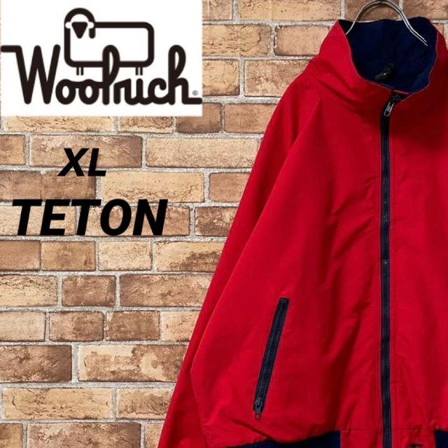 ウールリッチ　TETON USA製　ヴィンテージ　マウンテンジャケット赤　XL.