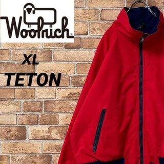 ウールリッチ(WOOLRICH)のウールリッチ　TETON USA製　ヴィンテージ　マウンテンジャケット赤　XL.(ブルゾン)