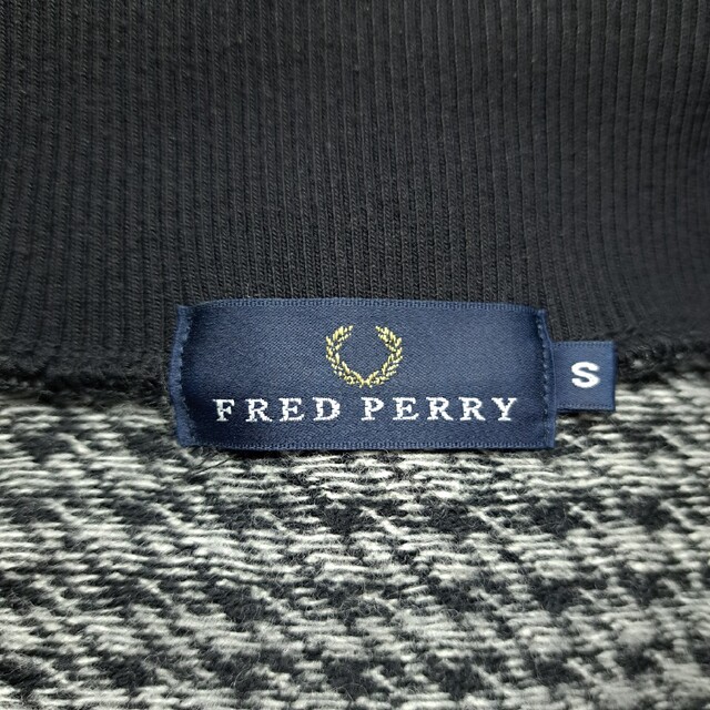 希少】FRED PERRY ウール 千鳥格子柄 ジャージ 黒×グレー S-eastgate.mk