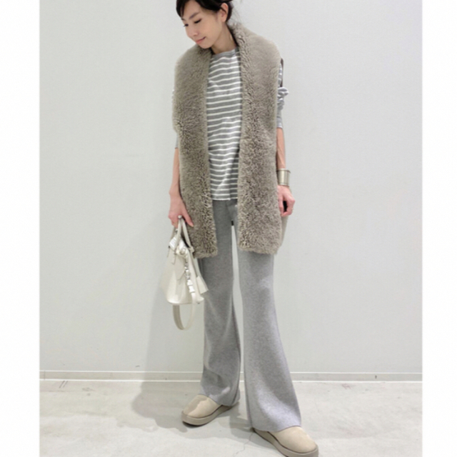 L'Appartement  Mouton×Knit VEST 2021AW