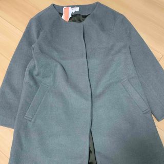 【新品、未使用】rienda (リエンダ)ロングコート ノーカラー チェスター