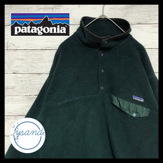人気グリーン Patagonia パタゴニア　シンチラスナップT モスグリーンM