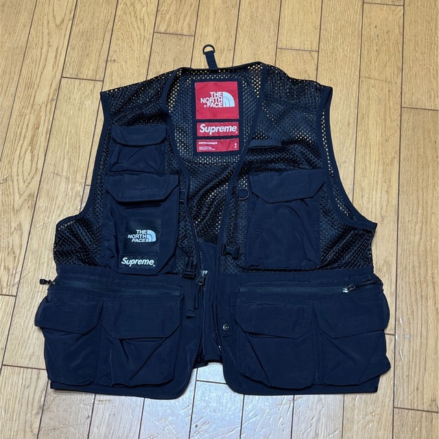 シュプリーム ノースフェイス カーゴ ベスト ブラックSnorthface