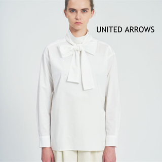 ユナイテッドアローズ(UNITED ARROWS)のUNITED ARROWS ユナイテッドアローズ◾︎ ボウタイブラウス　ホワイト(シャツ/ブラウス(長袖/七分))