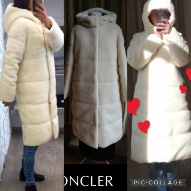 MONCLER モンクレール BAGAUD バゴー リバーシブル ダウンコート ジャケット ホワイト F20931C51970 C0525