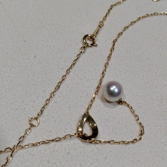 ミキモト MIKIMOTO K18PG キノコモチーフ パール ペンダント | www