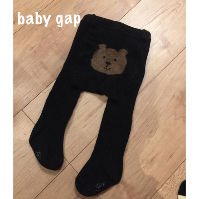 babyGAP(ベビーギャップ)の✧S♡様専用✧♡baby gap♡くまちゃんタイツ(*´꒳`*)黒 キッズ/ベビー/マタニティのこども用ファッション小物(靴下/タイツ)の商品写真