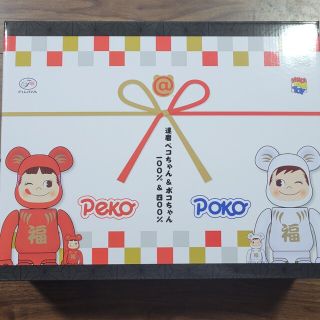 ベアブリック(BE@RBRICK)のBE@RBRICK 達磨ペコちゃん＆ポコちゃん 100％ & 400％(4体セ(フィギュア)