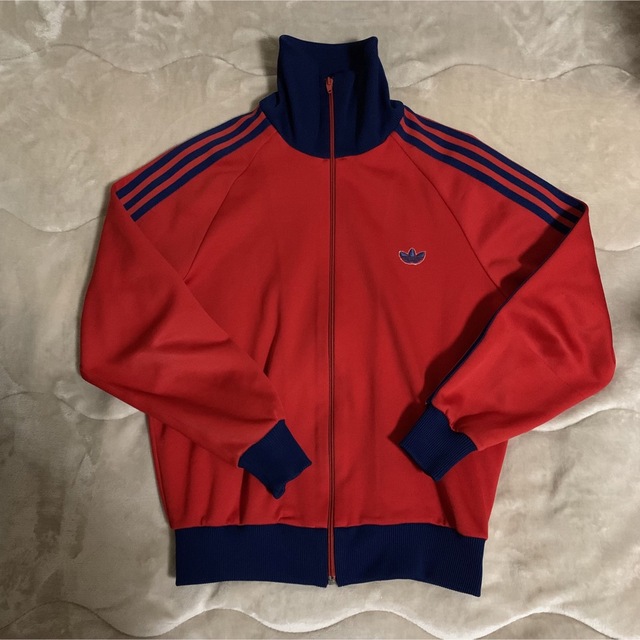 adidas descente 80s track jacket red