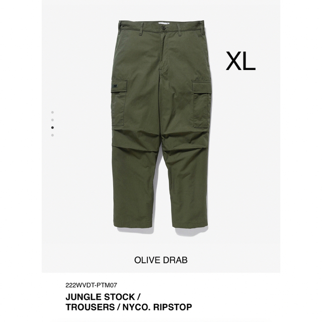 【美品】WTAPS JUNGLESTOCK サイズ3(L)紙タグ袋等の付属品はありません