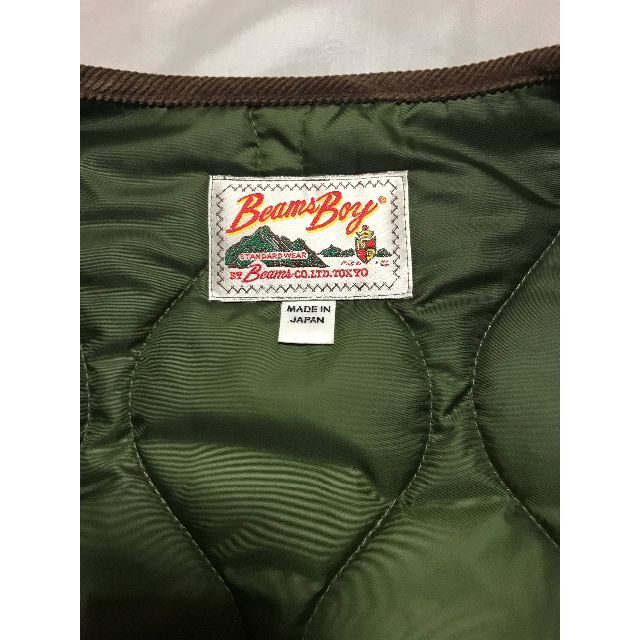 BEAMS BOY(ビームスボーイ)の美品★BEAMSBOY★ビームス　中綿キルティングコート　ニット袖 レディースのジャケット/アウター(ロングコート)の商品写真