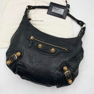 バレンシアガ(Balenciaga)の✨激レア✨ バレンシアガ ジャイアント ハンドバッグ レザー 黒 付属品付き(ハンドバッグ)