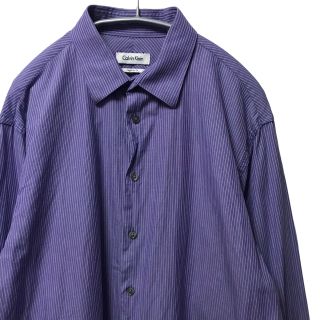 カルバンクライン(Calvin Klein)の【希少】カルバンクライン CK 長袖シャツ 古着 ヴィンテージ 紫(シャツ)