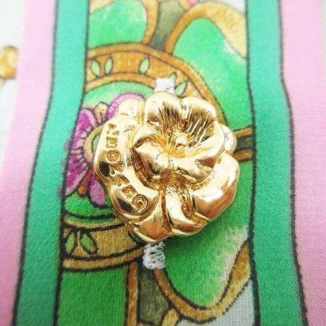 レオナール FASHION シルク ジャケット シフォン 金ボタン 花柄 M 緑 - 5