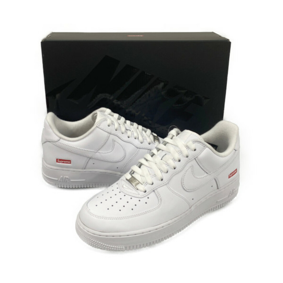 SUPREME×NIKE CU9225-100 AIR FORCE 1 LOW SP エアフォース シューズ ホワイト サイズUS9.5=27.5cm 正規品 / 28768