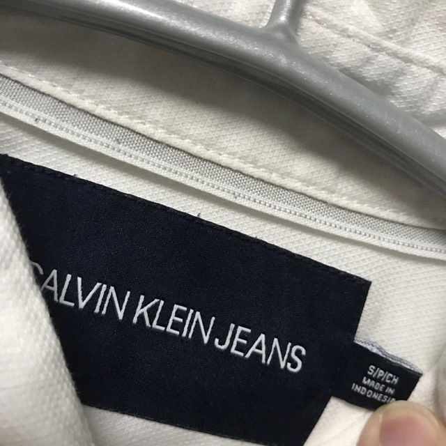 Calvin Klein(カルバンクライン)の【人気】カルバンクライン CK 半袖シャツ S 白 ヴィンテージ 古着 メンズのトップス(シャツ)の商品写真