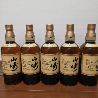 サントリー(サントリー)の山崎　12年　700ml　５本セット　新品未開栓品(ウイスキー)