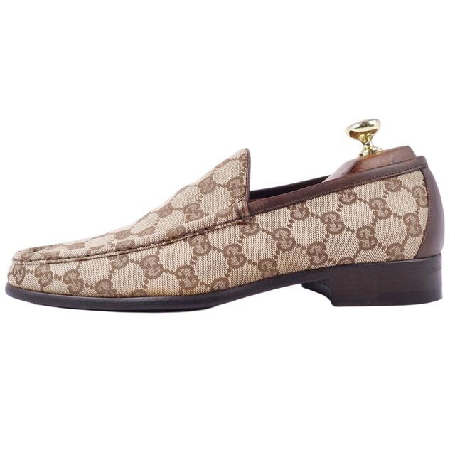 GUCCI - グッチ GUCCI ローファー スリッポン GG柄 キャンバス GUCCI - グッチ GUCCI ローファー スリッポン GG柄 キャンバス