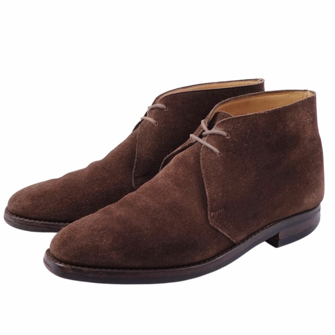クロケット&ジョーンズ Crockett&Jones BARNEYSNEWYORKバーニーズニューヨーク別注 チャッカブーツ 9706 EVESHAM スウェードレザー シューズ メンズ 6.5E(25cm相当) ブラウン
