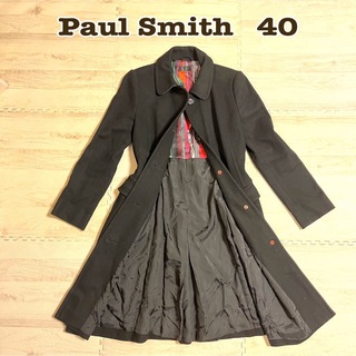 ポールスミス(Paul Smith)のポールスミス ブラック ロングコート カシミヤ ブラック 40(ロングコート)